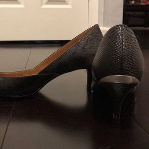 Calvin Klein black mini heels